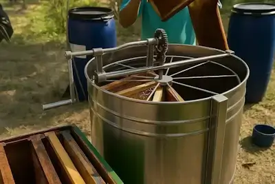 Mesin tiris digunakan untuk mengeluarkan madu murni Rebepal